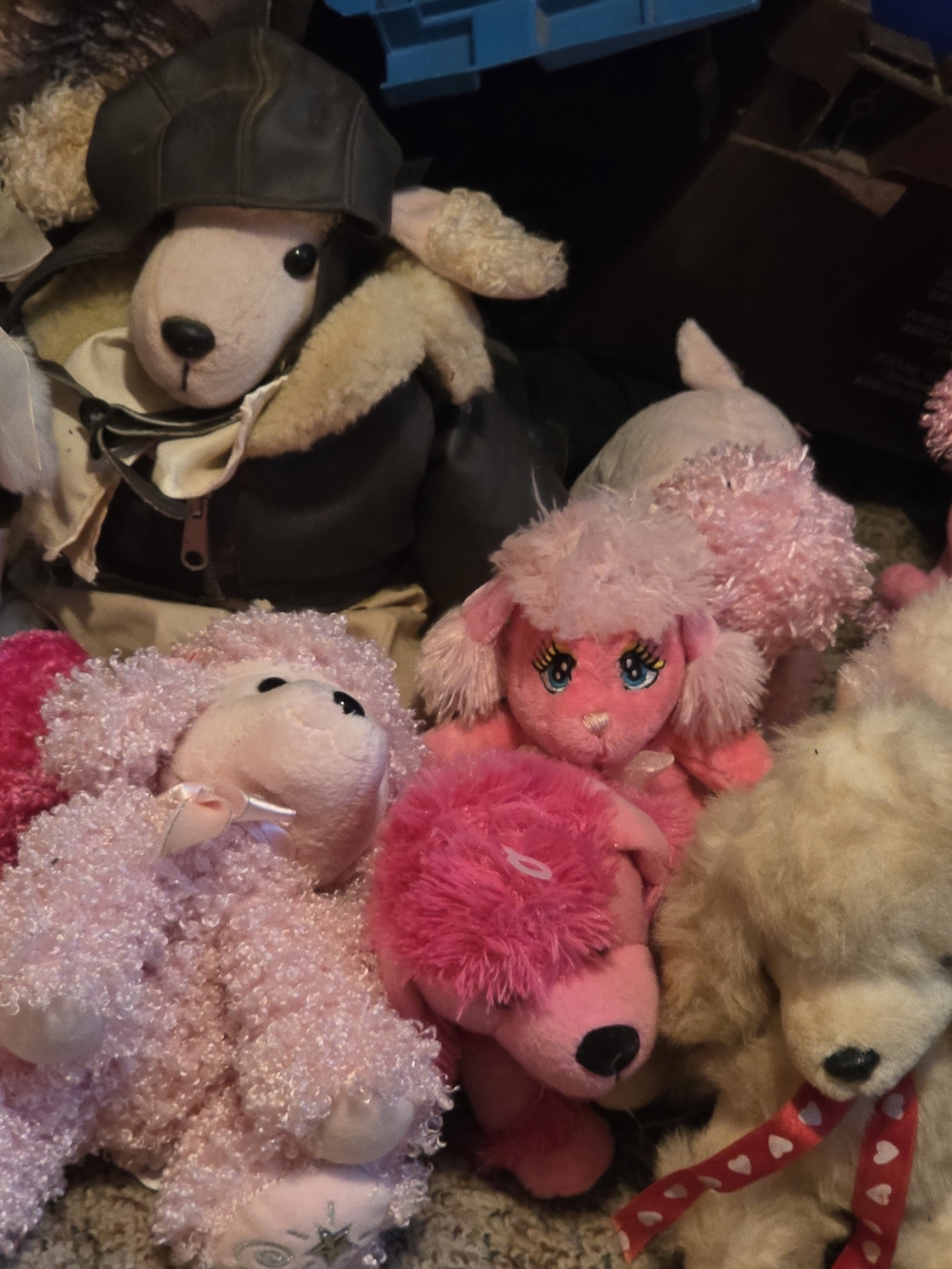 Ty & More Pink Plush Poodle and Lamb Stuffed Animals...